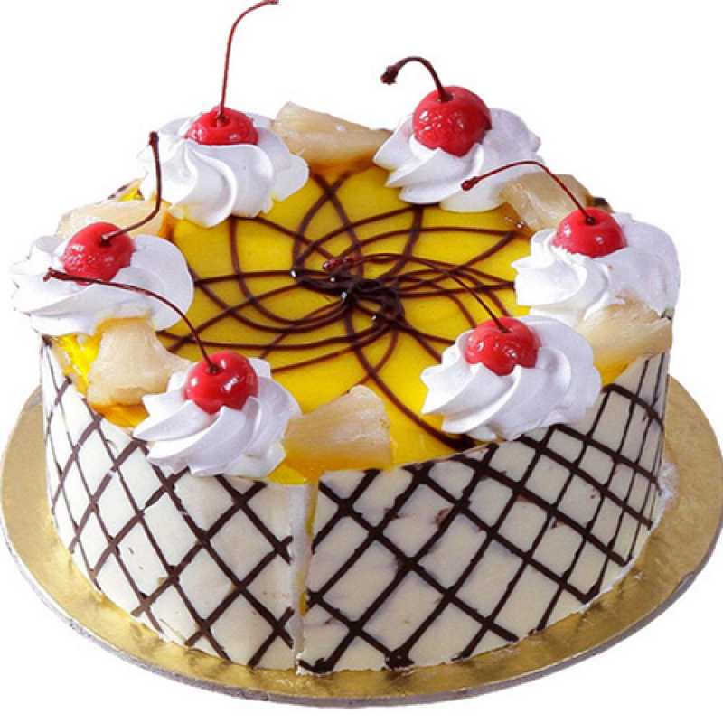 1 kg eggless Pineapple cake